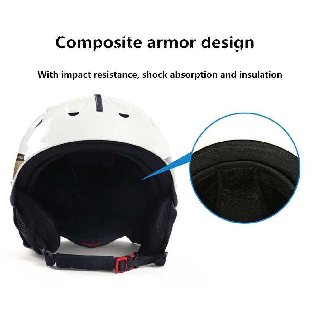 Mounchain Unisex Adult Reinforced Ski Helmet Light Weight Outdoor Sports Protector ski helmet snowbord Equipment 52-61 cm