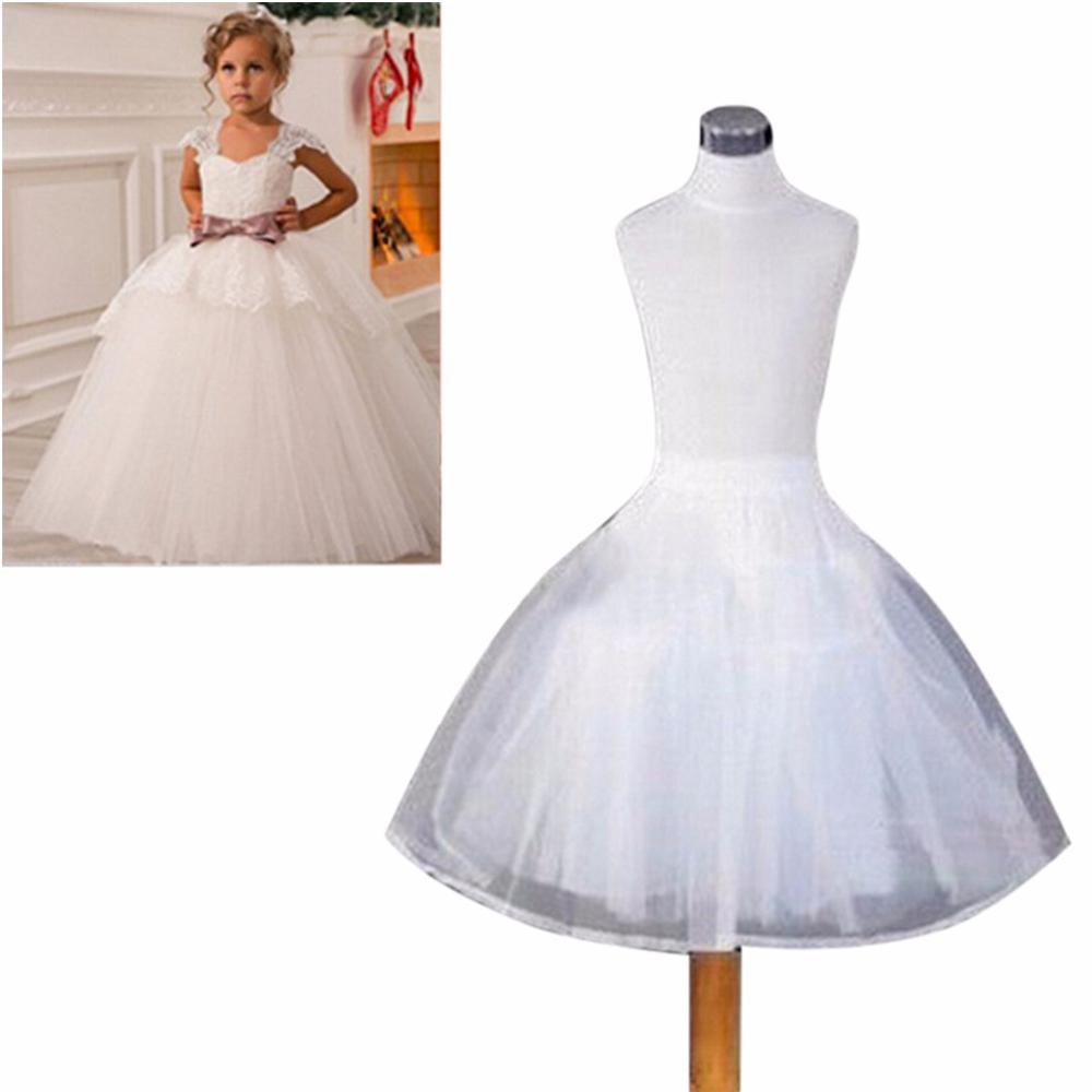 Barn underkjol barn korta underkjolar blommflicka klänning crinoline för bröllop små flickor / barn / barn underkjol