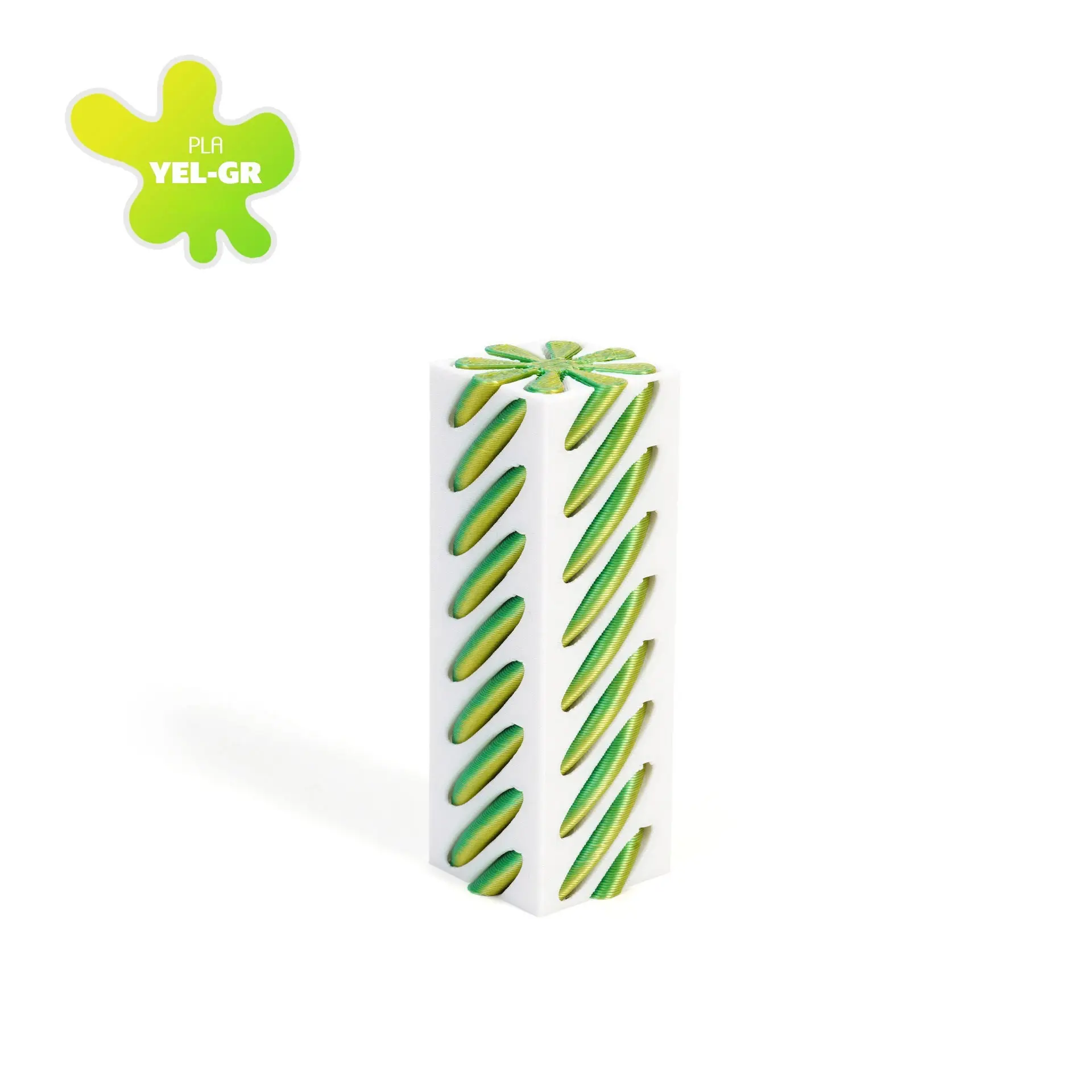 3D Printed Pyramid Impossible Pass-through Sculpture Square Pillar Helix Screw Fidget Toy Spiral Cone Decompression Ornament: Clear