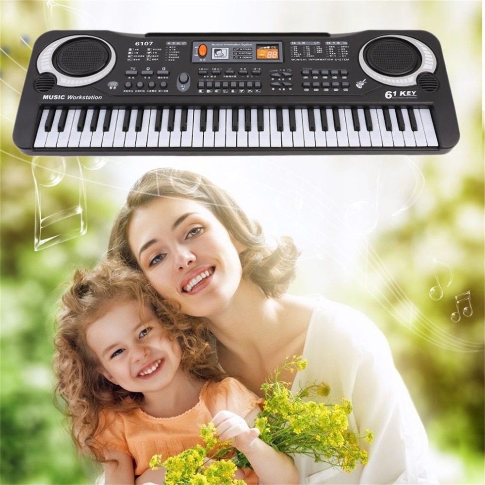 Multifunctionele 61 Toetsen Digitale Muziek Elektronische Toetsenbord Board Elektrische Piano Orgel Voor Kinderen Volwassen Instrument Toetsenbord