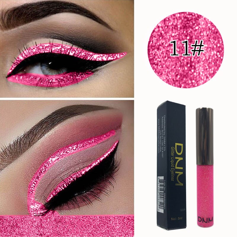 16 farben Bunte Glänzende perlig Pailletten Flüssigkeit Eyeliner-Wasserdichte dauerhaft Strobe Diamant Eyeliner Schönheit machen-hoch TSLM1: 11