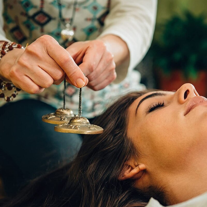 Tybetańskie talerze Tingsha medytacja dzwony 6.5 cm medytacja dzwonki, medytacja joga dzwon na instrument perkusyjny