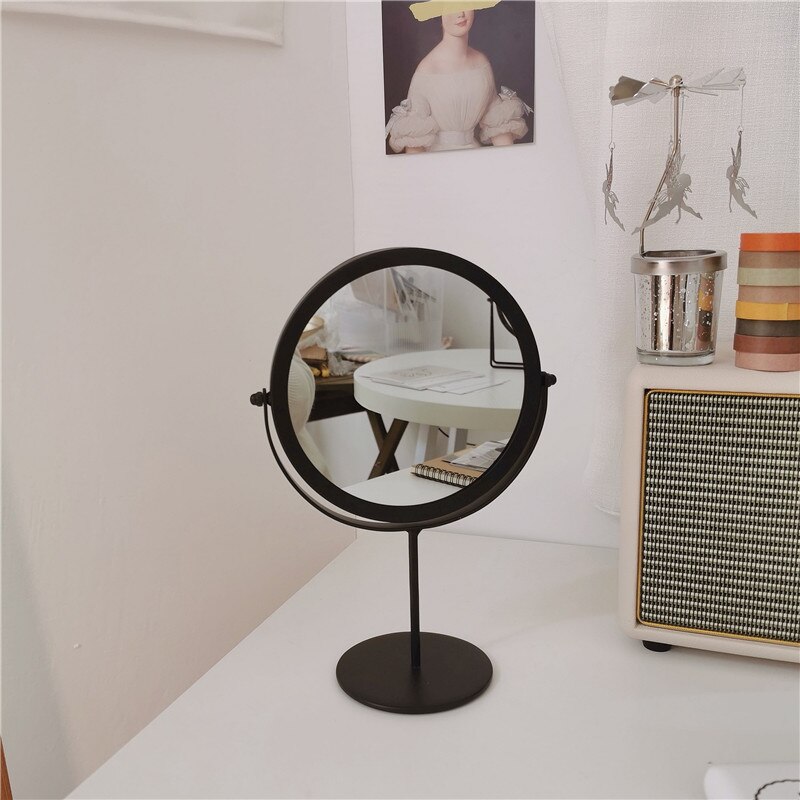 Gouden Make-Up Spiegel Decoratieve Dressing Spiegel Elegante Makeup Beauty Tools Gereedschap