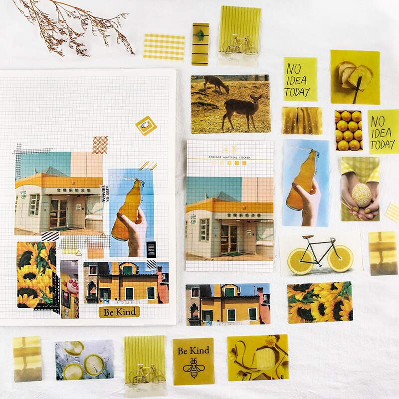 70pcs/lot Retro Coffee Shop Decorative Stickers Scrapbooking Stick Label Diary Stationery Album Stickers
