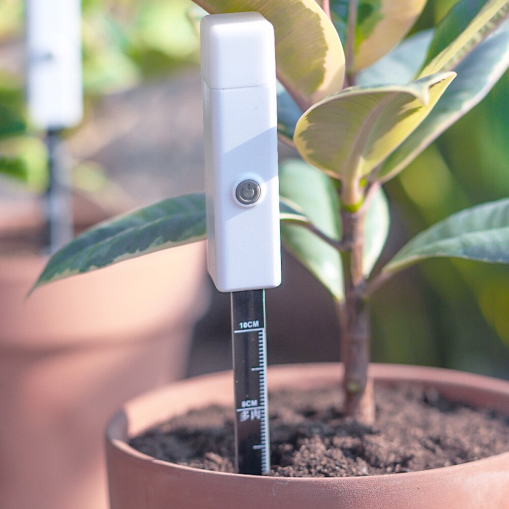 Medidor inteligente de humedad de suelo, Detector de humedad de suelo con función de luz rápida, recordatorio de falta de agua para plantas, flor de jardín