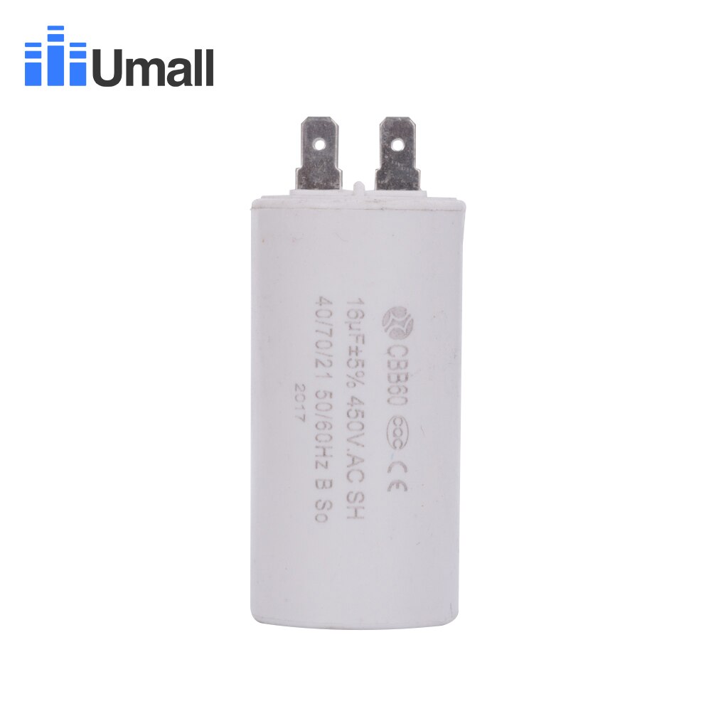 CBB60 450V 16uF running motor start capacitor for electric washing machine air conditioners four 4 pins