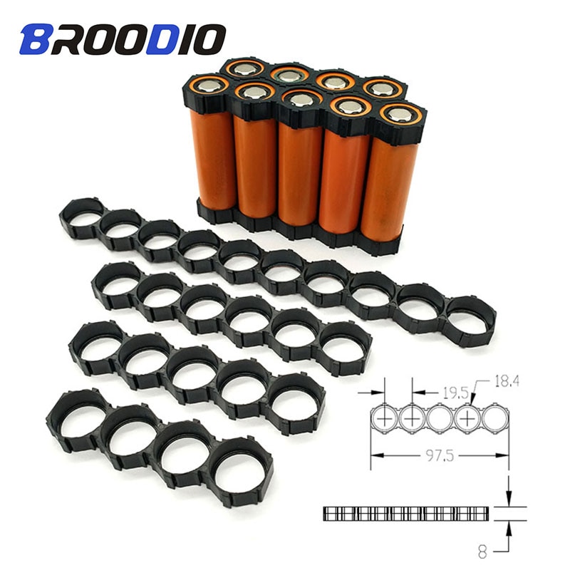 10Pcs 18650 Lithium Batterij Warmte Houder Beugel 18650 Spacer Vergadering Groep Module Diy Batterij Box Case Pack Splicing Beugel