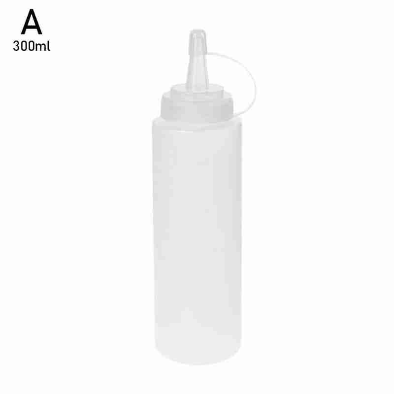 8 Oz Red Tip Cap Squeeze Bottle Condiment Ketchup Mustard Di