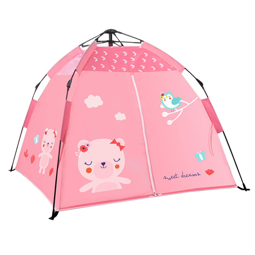 Enfants jouent tente Playhouse enfants tente intérieure avec tapis de jeu étanche à l'humidité pour les garçons et les filles jouer à l'intérieur et à l'extérieur: Pink