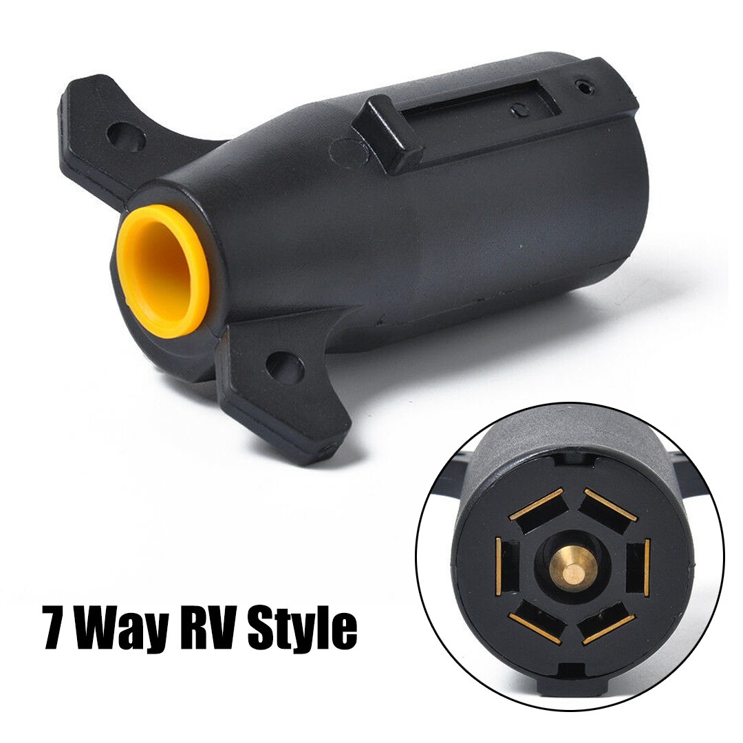 1pc 12V 7 Pin Plug Male Car Caravan Trailer Truck Towing Electric Plug Connector Tail Lights Turn Signal Lighting Board Plug