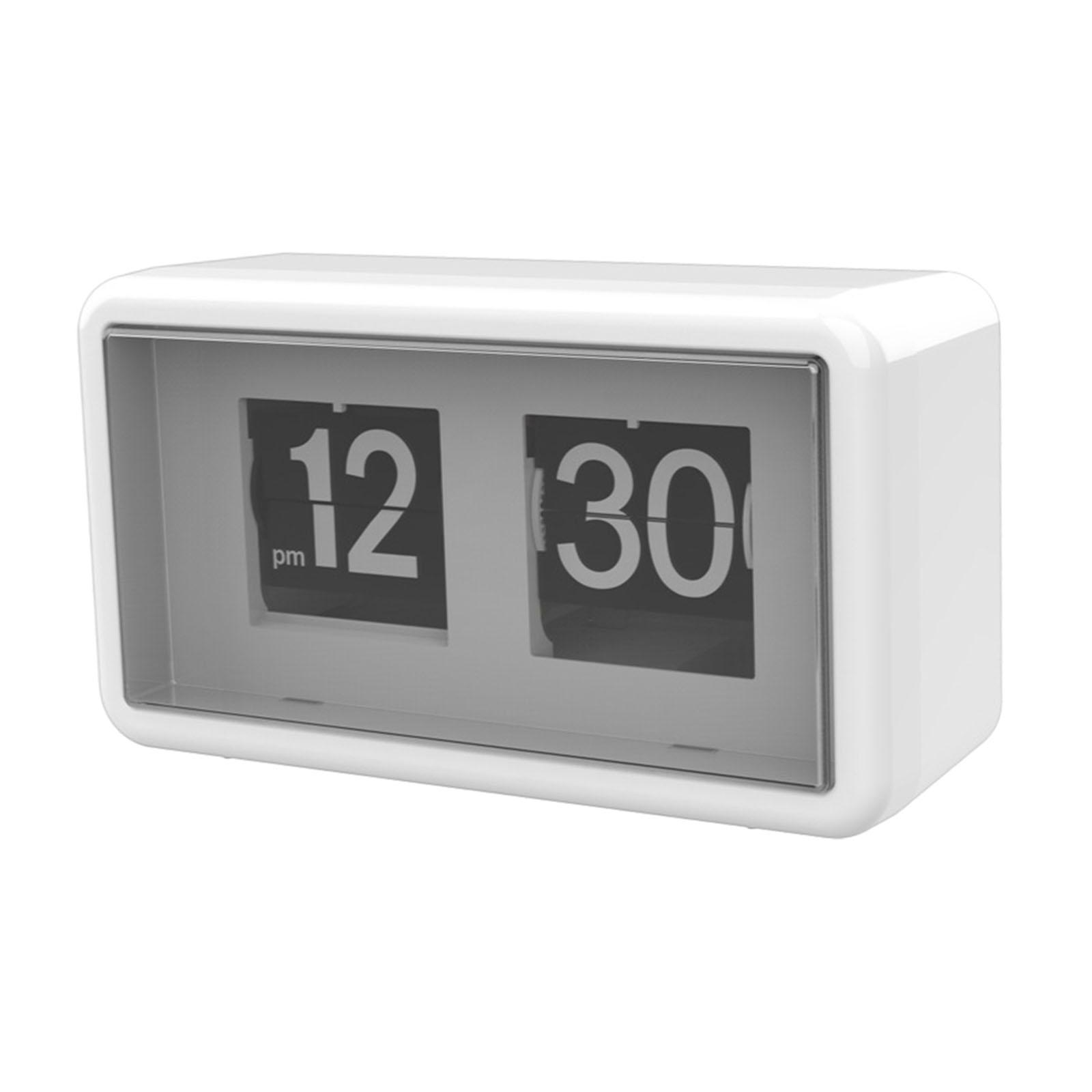 Auto Flip Clock Flip Desk Clock Home Silent Shelf Flip Page Clock orologio da tavolo ampio Display per dormitorio scuola tavolo da pranzo Cafe