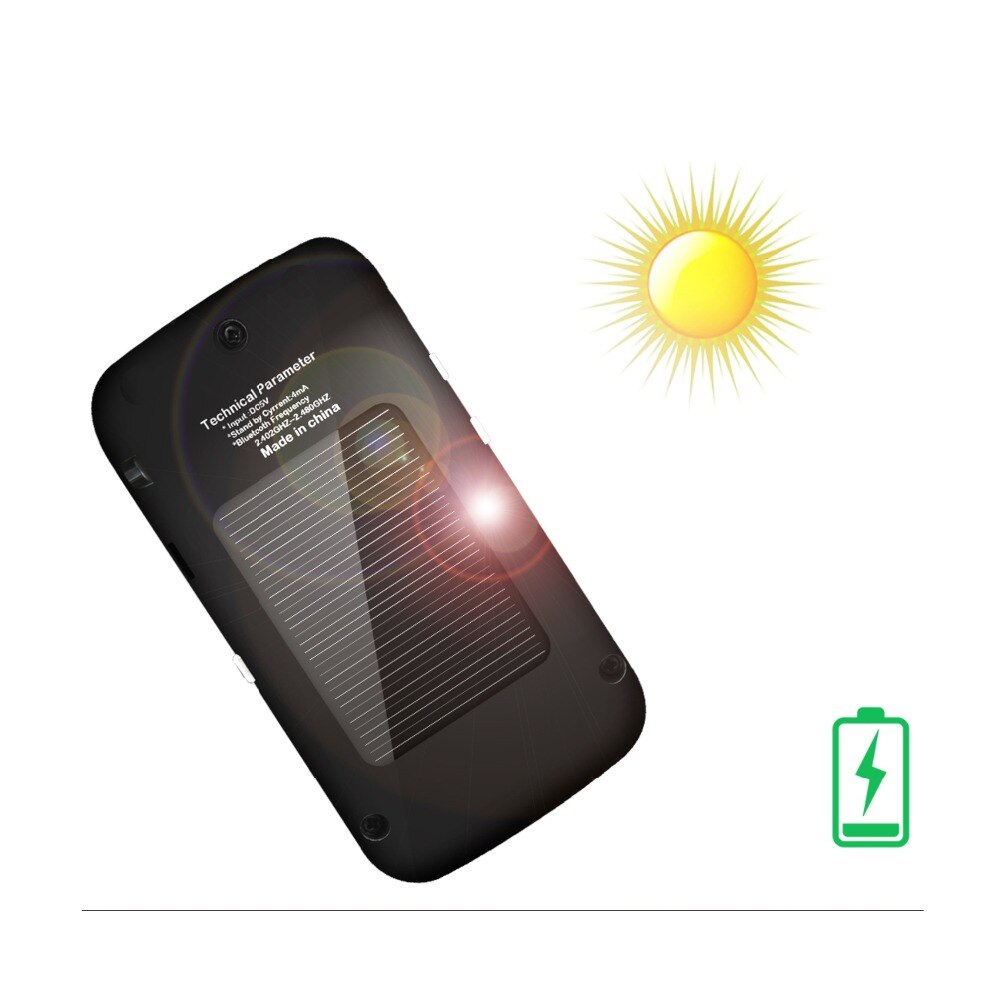 Siparnuo zonne-energie aux bluetooth autokit zonneklep handsfree speakerphone met usb bluetooth handsfree carkit