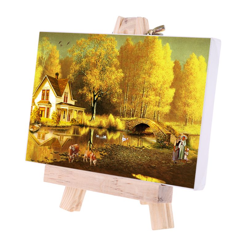 Najwyższej jakości drewniana sztaluga reklama wystawa półka ekspozycyjna uchwyt studio malowanie stojak