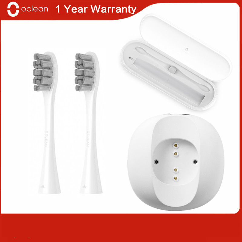 Original oclean caso de viagem caixa 2-em-1 design escova de dentes elétrica base de carregamento pw01 substituição cabeça da escova para oclean x/z1