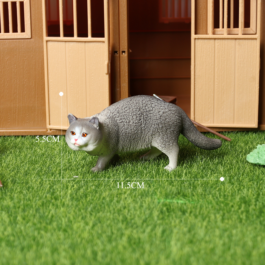 Simulatie Slapen Kat Modellen Cijfers Siamese, Exotische Korthaar Perzische Kat Beeldjes Woondecoratie Accessoires Speelgoed: Exotic Shorthair A