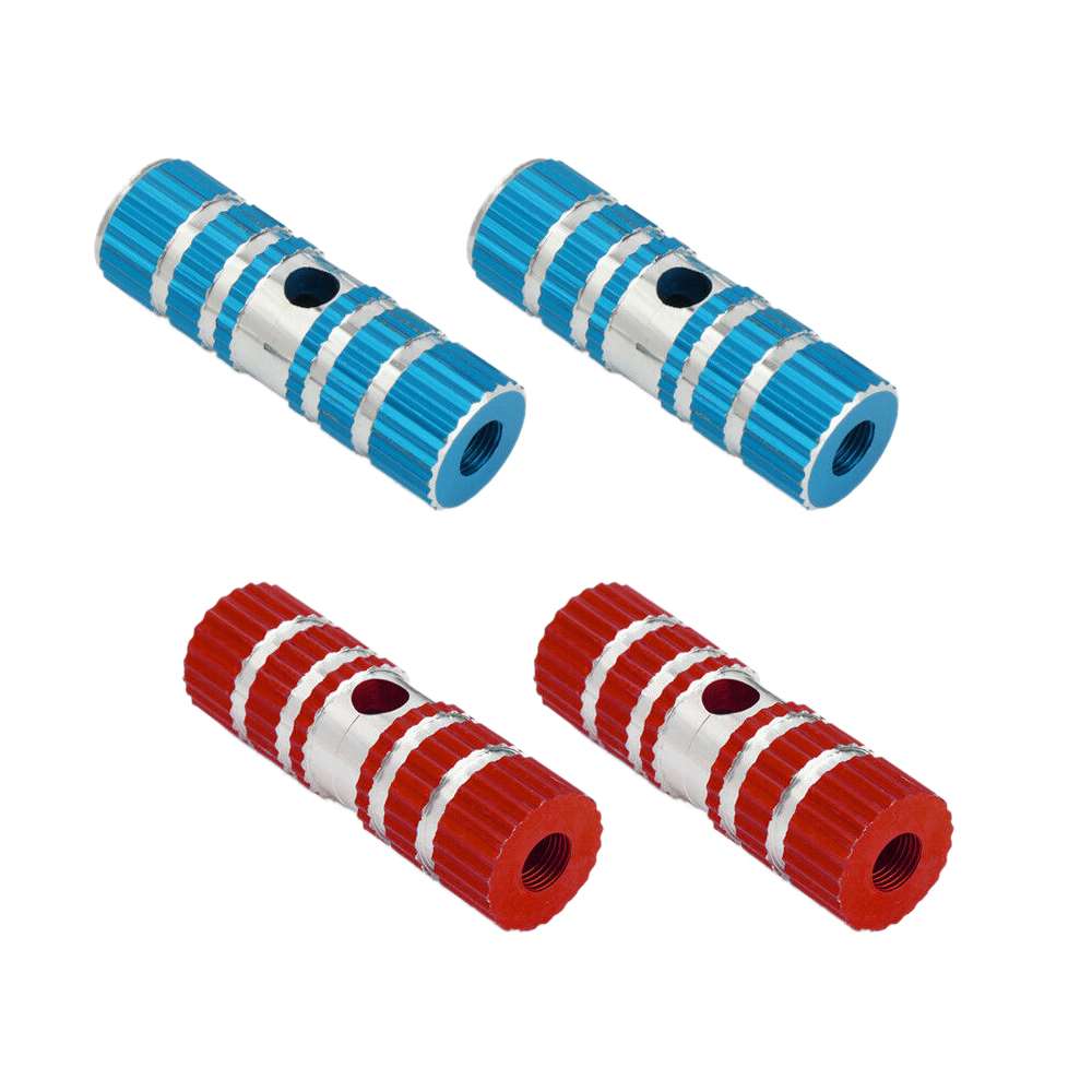 2Pairs Foot Pegs MTB Pedals Front Rear Axle Footrest Peg Aluminum Nonslip Bicycle Pedal Bike Accessories