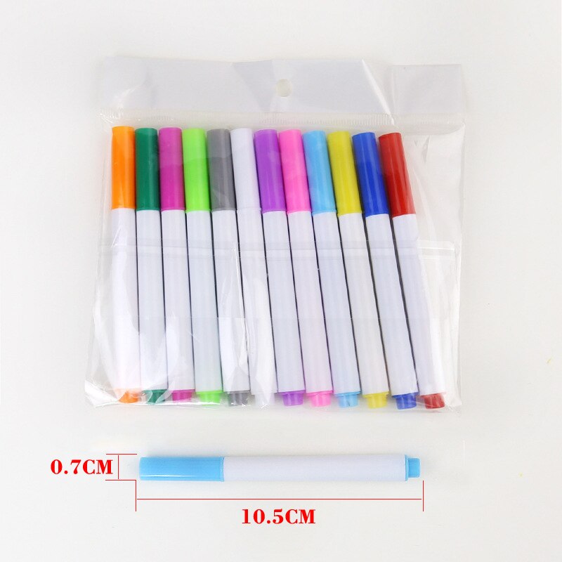 12 Pcs Non dust Chalk Water-soluble Liquid Chalk Erasable Chalk Drawing Pen for Black Board Whiteboard Glass Tiles