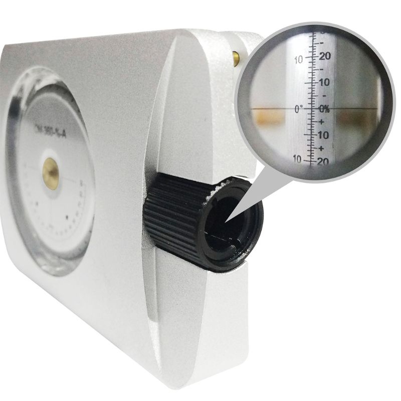 Aluminum Accurate Altimeter Compact Handheld Clinometer for Measuring Heights Slopes Angles Silver