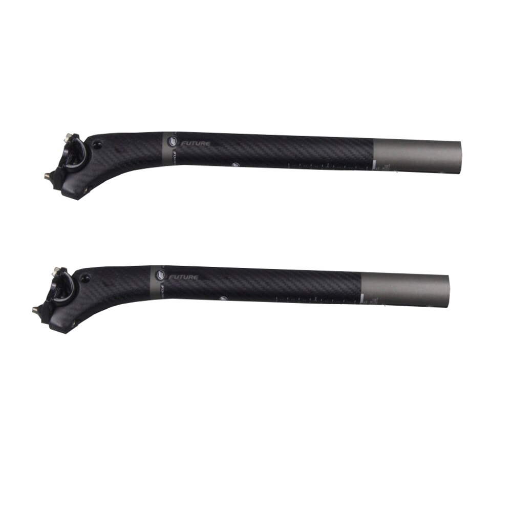 partes de bicicleta de carbono fibra bicicleta sillín MTB Asiento de bicicleta de carretera Barra de 190g de asiento 3k mate 27,2/30,8/31,6*400MM revés 25mm