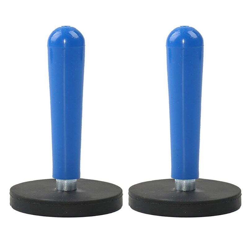 2 stk bil wrap griber stærk magnetisk holder køretøj folie vinyl film klistermærker indpakning installation værktøj magnet fix skilt værktøj: Blå