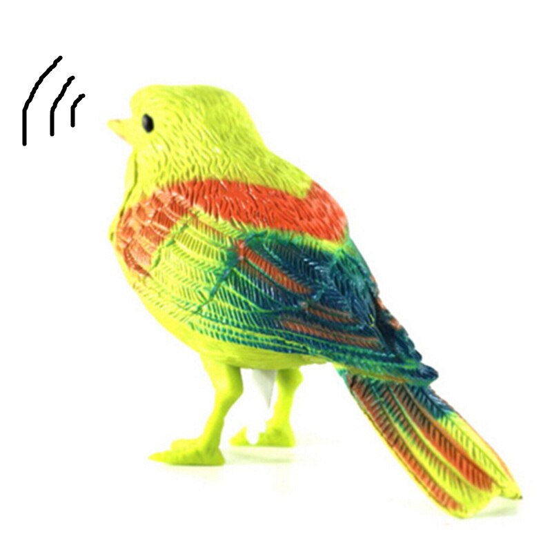 Voice Control Music Bird Toy Simulation Cute Sing Song Bird Toy Doll Funny Electronic Pet Cage Decoration Toys Morning Bird