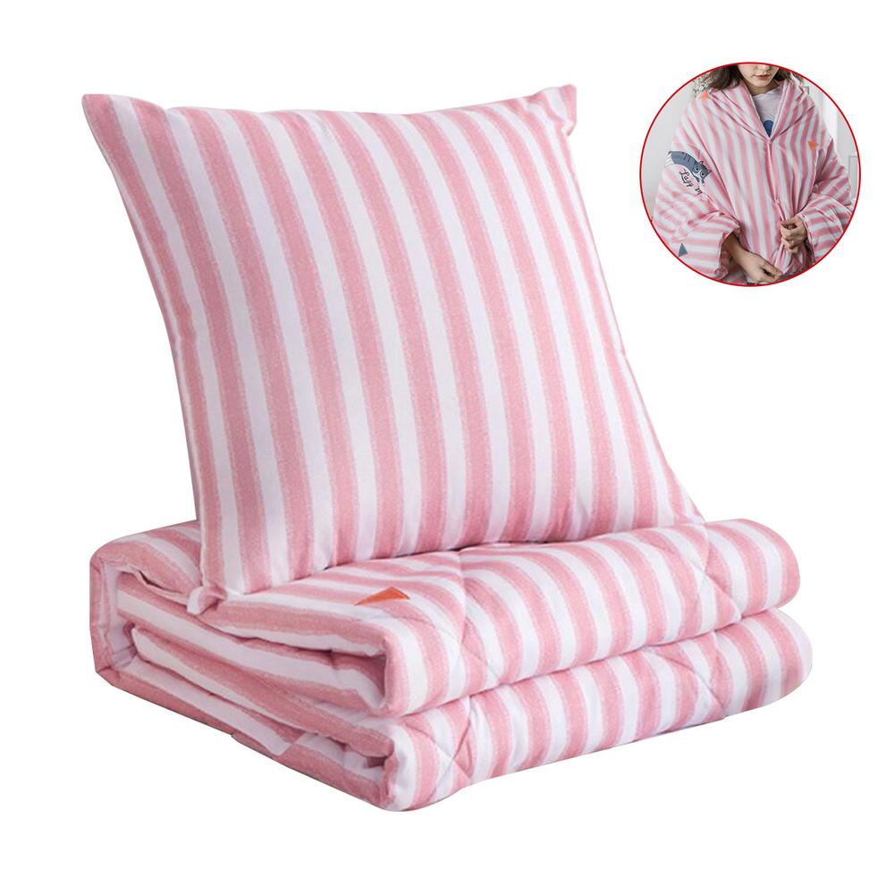 Sleeved Pillow Lazy Person Is Double-purpose Office Nap Cover Is Cushioned By Simple Comfortable TV Blanket Nappe Cover Blanket