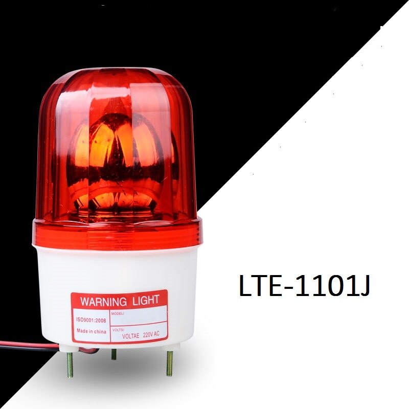 Sound and Light Alarm Lamp LTE-1101J Red Green Blue Yellow 12V 24V 110V 220V Waterproof Warning Light
