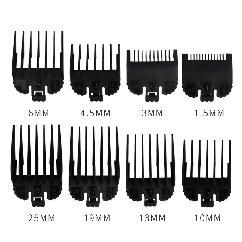 2/8Pcs Hair Clipper Cutting Guide Comb Guards Limit Comb Tools Kit 46x38mm Cutting Head for WAHL 1.5/3/4.5/6/10/13/19/25mm G0704
