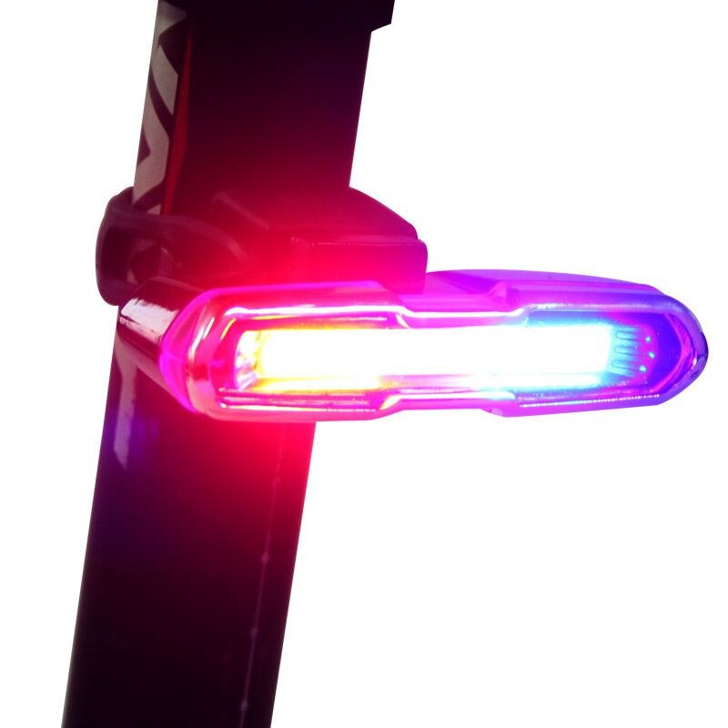 Usb genopladelig cykellygte foran, lithium batteri led cykel baglygte cykelhjelm lys lampe montering cykel tilbehør