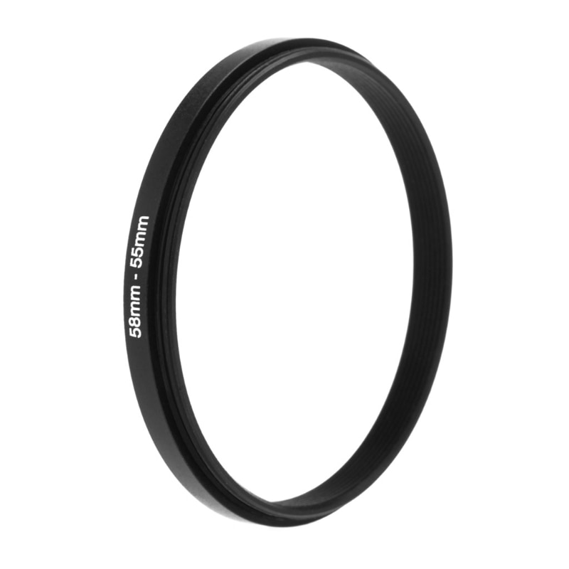 58mm To 55mm Metal Step Down Rings Lens Adapter Filter Camera Tool