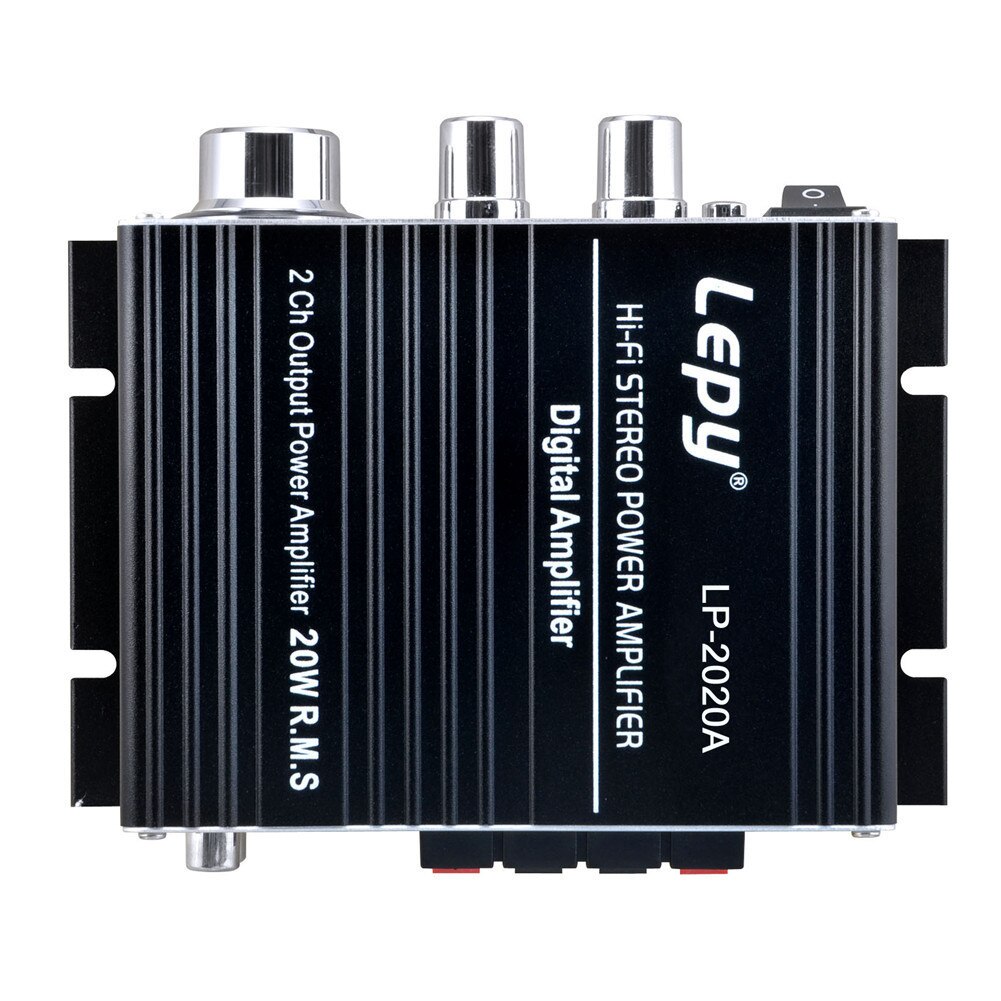 AMPLIFICADOR DE COCHE Digital de pequeño amplificador de potencia de alimentación estándar de EE 3A UE/EE. UU/Reino Unido plug negro de LP-2020A