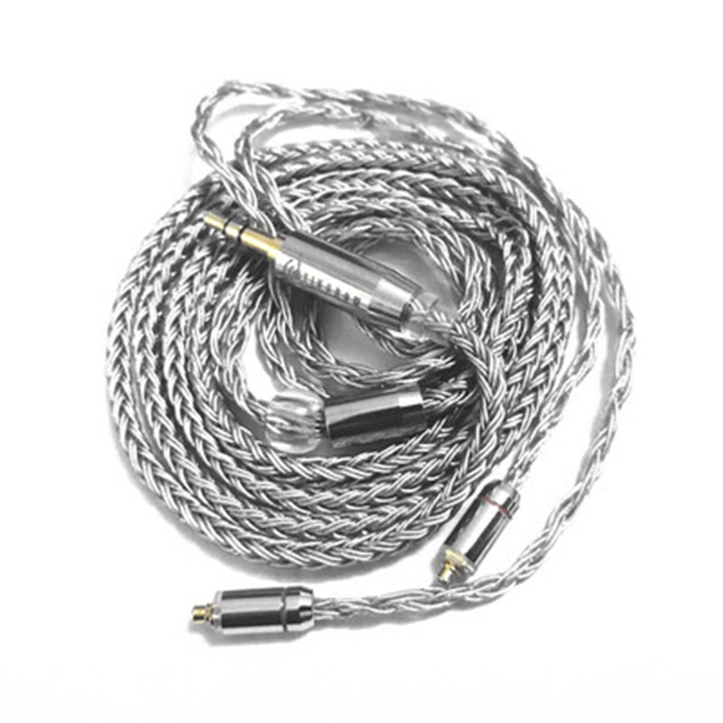 Yincrow 16- core hifi geüpgradede enkel kristal koper verzilverde mmcx gevlochten kabel 3.5\ 2.5 \ 4.4mm- plug kabel oortelefoonkabel
