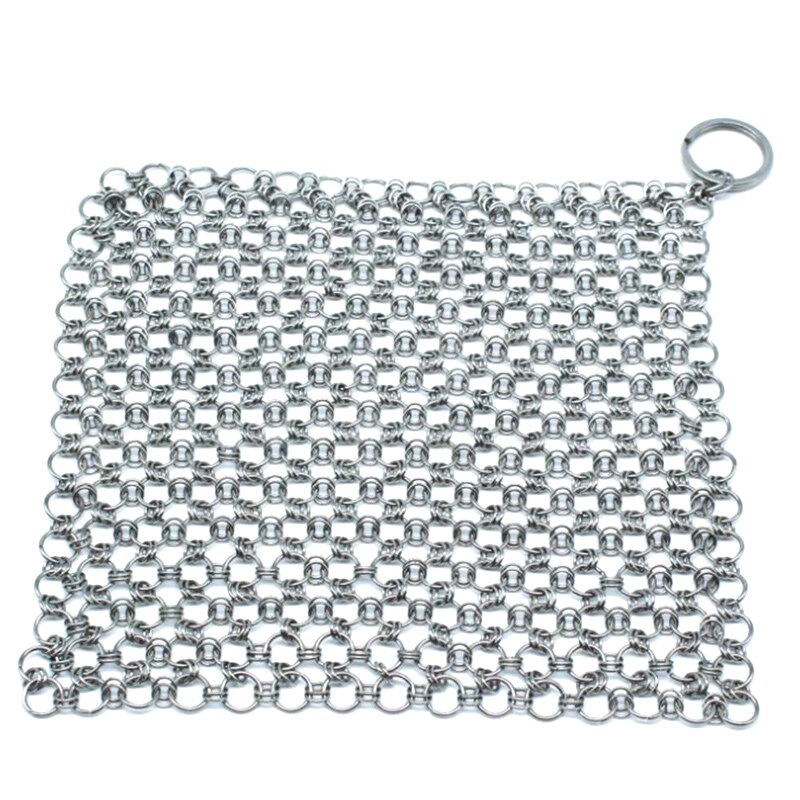 UEJ – filet en maille d'acier inoxydable, brosse de grattoir pour poêles de cuisine