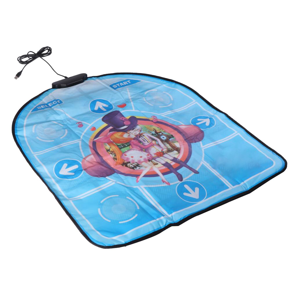 Arcade USB PC Dancing Mat Electronic Fitness Dancer Pad Home: QQ Blue