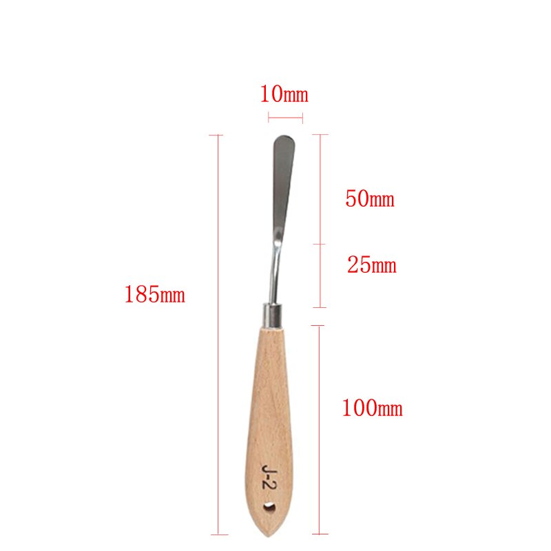 Palette Oil Mix Scrape Scraper Knife Texture Painter Paint Tool Artist Art Draw Spatula Drawer watercolor Student Pigment: J