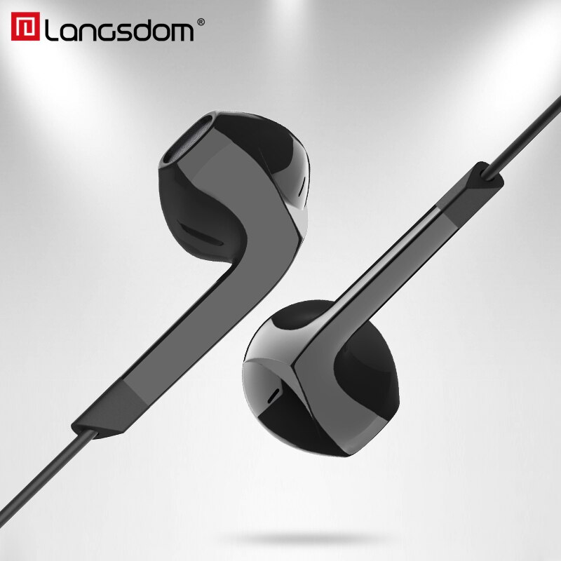 Langsdom Sport wired Kopfhörer E6U tragbare Super bass stereo in-ear kopfhörer gaming headset für musik mit mikrofone