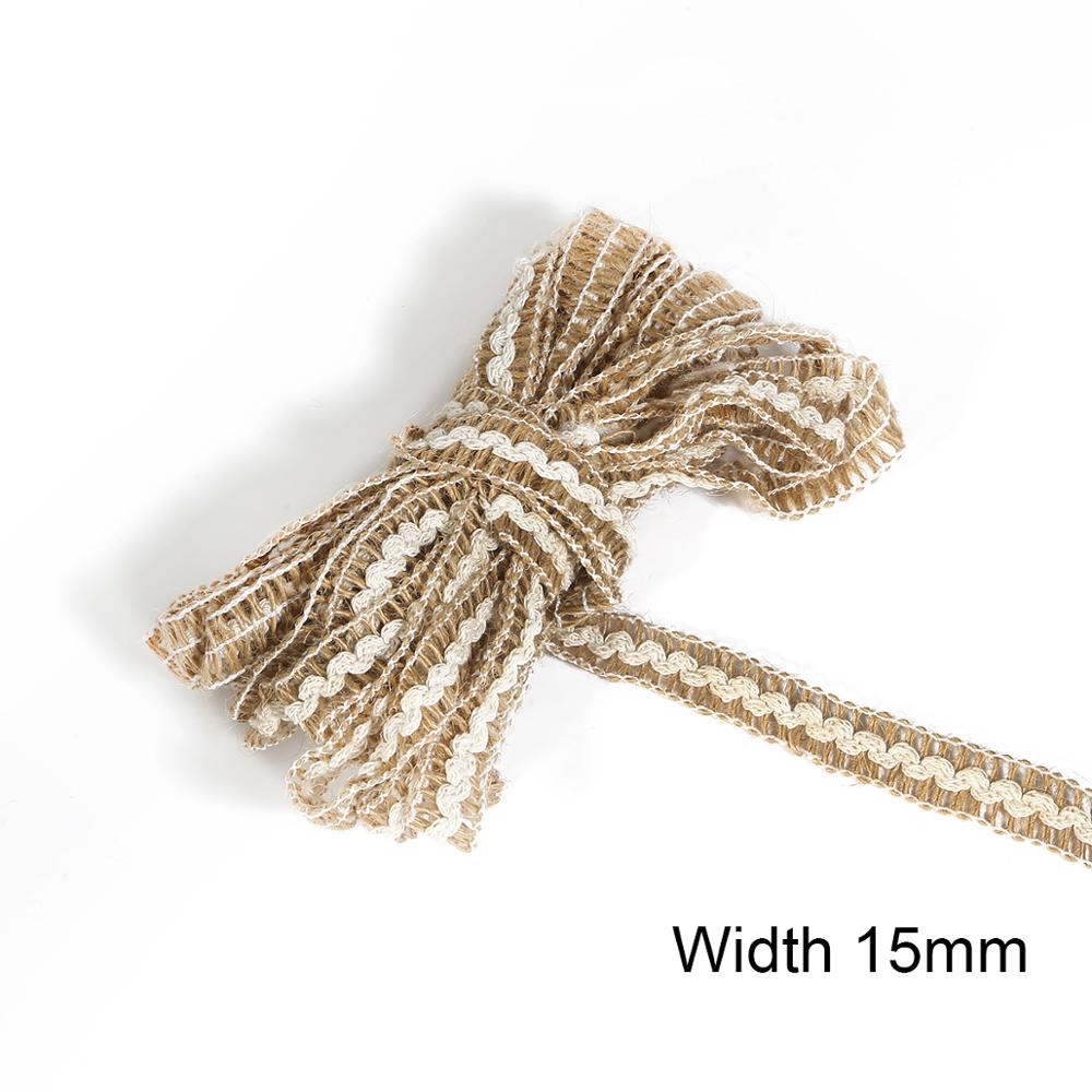5M DIY Craft Vintage Natural Hessian Jute Twine Rope Wedding Party Burlap Ribbon Decor Home Spool Festival Scrapbooking: Style 5