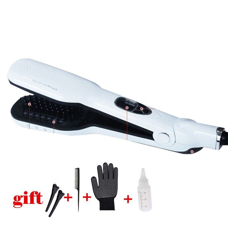 Steampod – peigne électrique à revêtement céramique LCD, fer plat , brosse à lisser les cheveux
