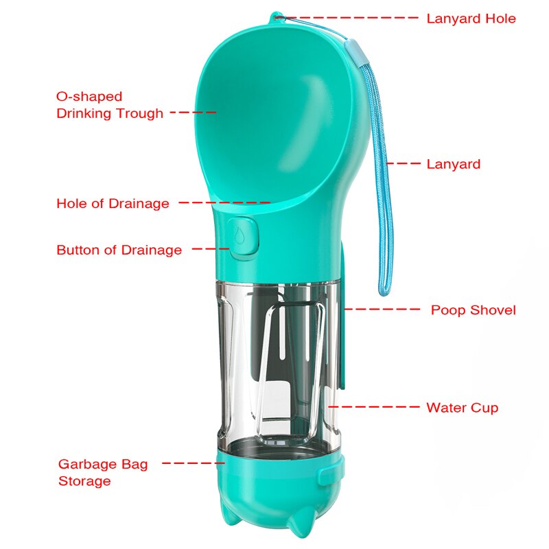 Pet Dog Water Bottle Travel Puppy Cat Drinking Bowl Outdoor Pet Water