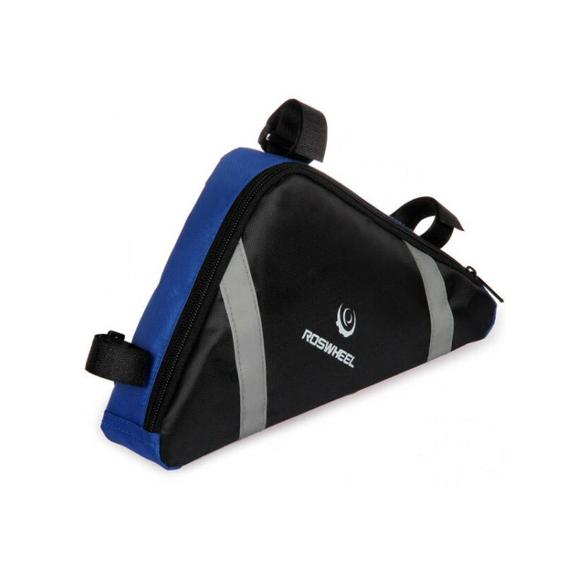 ROSWHEEL Fiets Frame Driehoek Bag Storage Pouch Tassen Fietsen MTB Racefiets Buis Hoek Fietstas Blauw/Oranje Fiets Bolsa: Default Title
