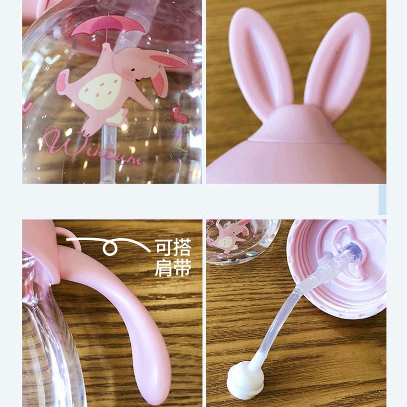 Taza de agua para niños, Pajita de plástico anticaída, hervidor sin BPA, material seguro y práctico, taza de dibujos animados, encantadora, súper Linda