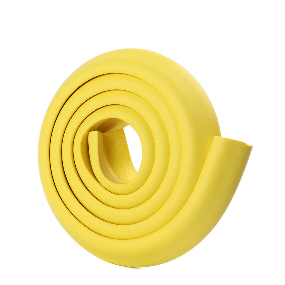 1 Set 2M Kinderen Beschermen Botsing Tafel Guard Strip Baby Veiligheid Glas Edge Corner Schuim Bumper Met Tape Tafel edge Guard Strip: YELLOW