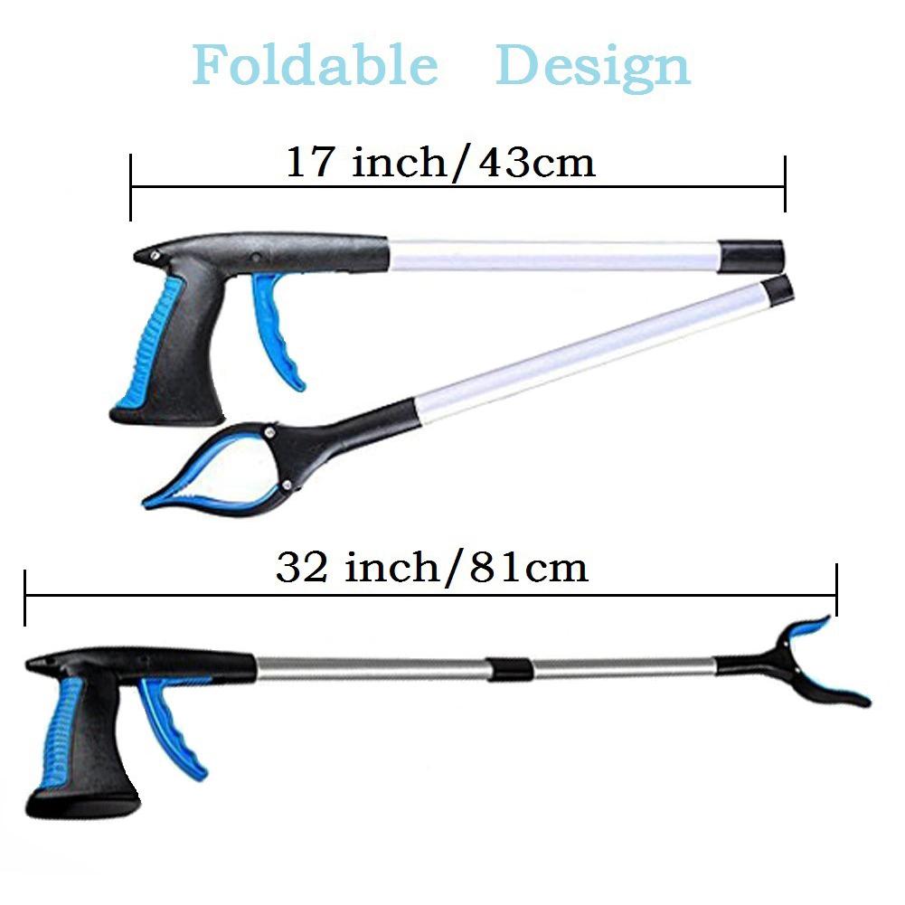 Foldable Litter Reachers Pickers Pick Up Tools Gripper Extender Grabber Picker Collapsible Garbage Pick Up Tool Grabbers