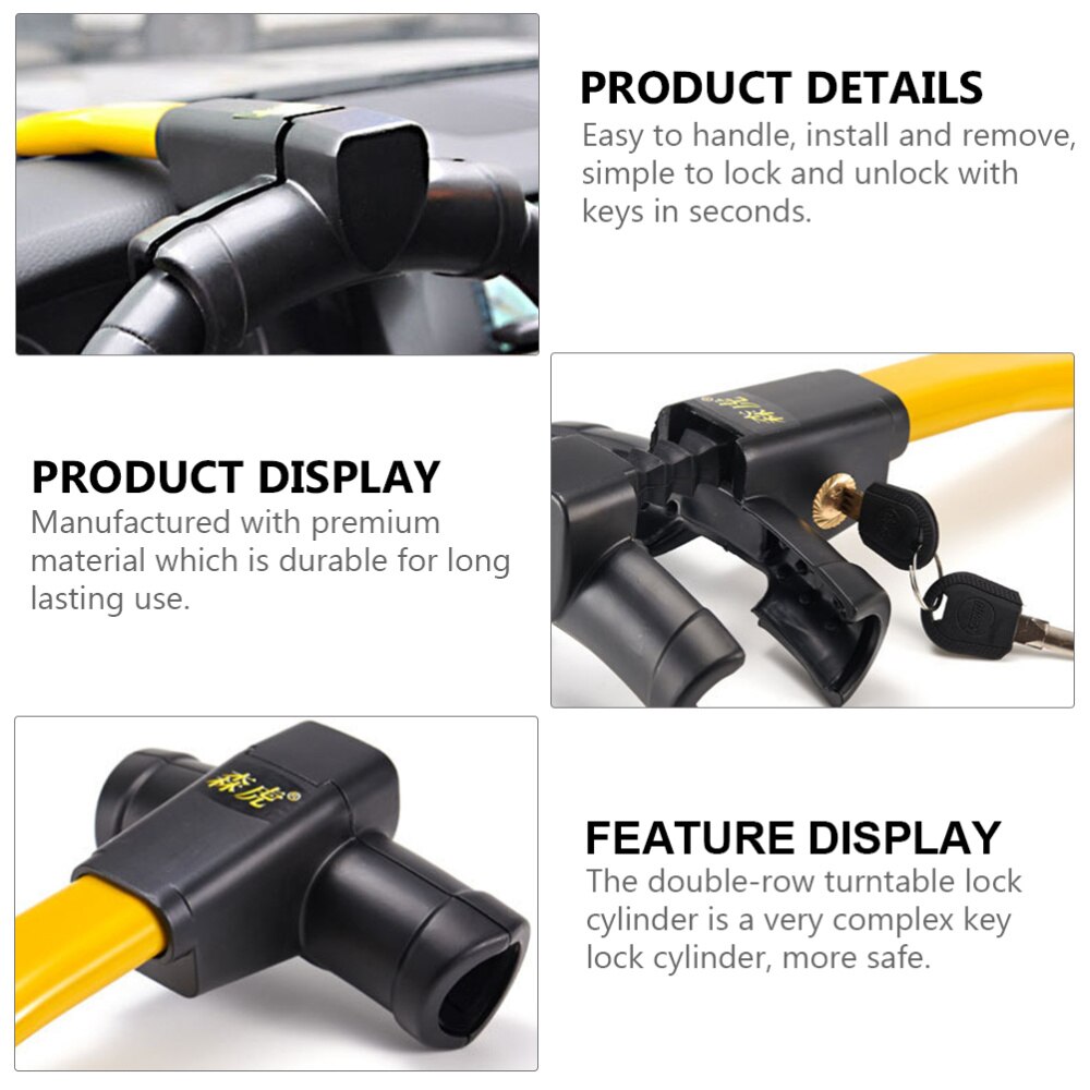 1 Pc Practical SUV Lock Locking Device Truck Anti-theft Lock (Yellow)