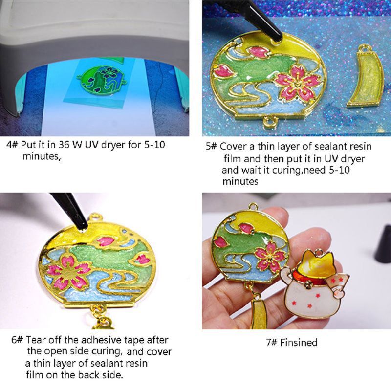 Résine UV dure clair traitement Ultraviolet résine époxy moulage moule fabrication de bijoux 54DC
