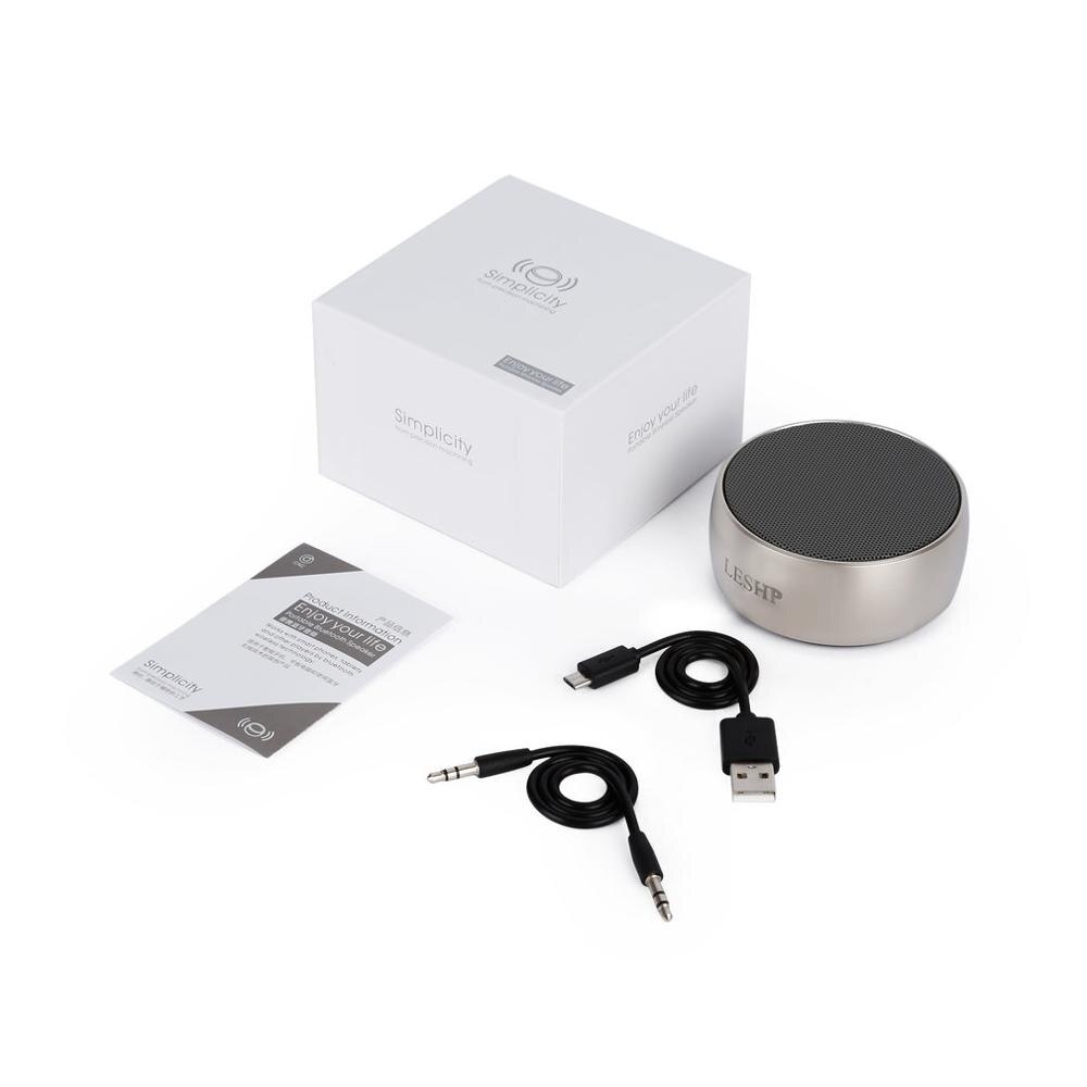 LESHP bluetooth lautsprecher Wasserdicht Stoßfest Lautsprecher Drahtlose Lautsprecher Mini draussen Tragbare Unterstützung Vielzahl Musik Format: Grau
