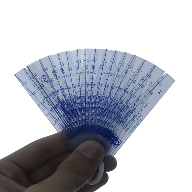 Jauge d&#39;épaisseur de bouchon en plastique, outil de mesure de remplissage d&#39;écart avec feuille en PVC, 0.05-1.5-2.0-3mm, 20 pièces (Taiwan)