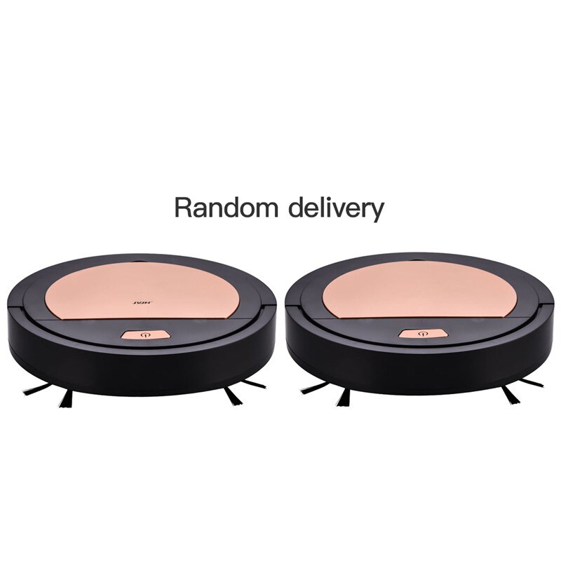 1800Pa Robot Vacuum Cleaner Automatic Movable Floor Sweeper Home Pet Hair Cleaning Rechargeable Intelligent Sweeping Machine 50: Black