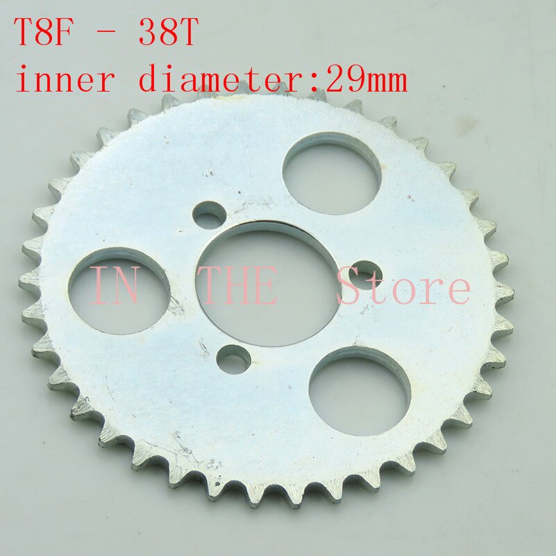 T8F-38T Rear Sprocket 29mm Silver 38 Tooth For 43cc 49cc Minimoto Moped Scooters 2 Stroke Engine Pocket Bike Mini Quad ATV