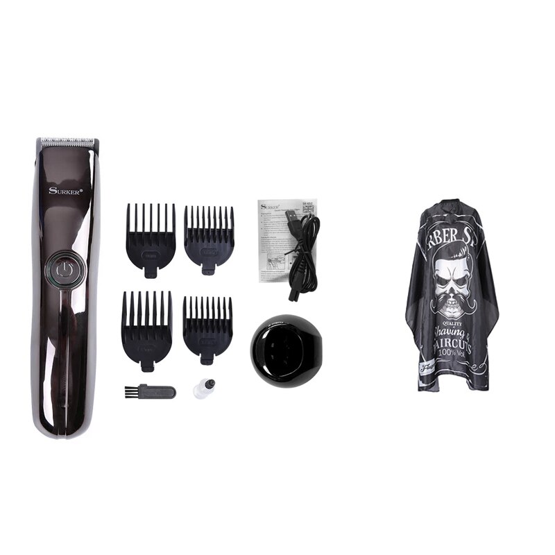 hair clipper rechargeable trimmer lithium battery Titanium alloy blade cutter adjustable comb Fine-tuning 110-240V: 04